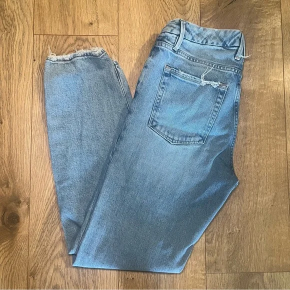 Good American The Weekender Light Blue Denim Jeans - Picture 1 of 9